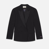 FRAME - The Society Archive Tuxedo Jacket -- Black