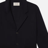 FRAME - Double Face Wool Overcoat -- Dark Navy