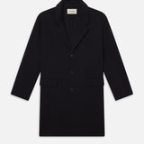FRAME - Double Face Wool Overcoat -- Dark Navy