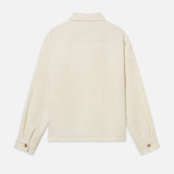 FRAME - Tweed Overshirt -- Warm White