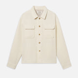 FRAME - Tweed Overshirt -- Warm White