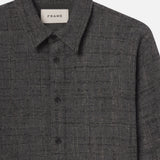 FRAME - Tweed Overshirt -- Grey Melange