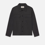 FRAME - Wool Overshirt -- Grey Melange