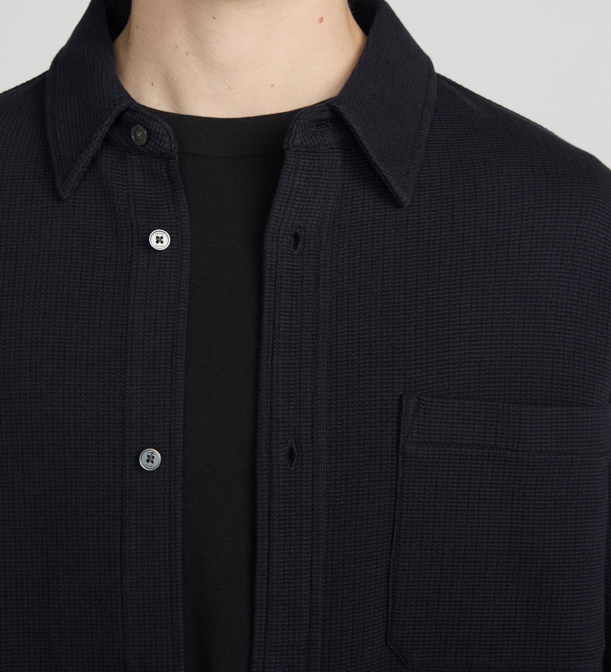 FRAME - Waffle Textured Shirt