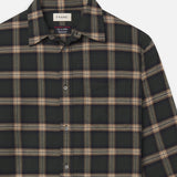 FRAME - The Society Archive Vintage Plaid Shirt -- Beige Plaid