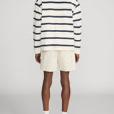 FRAME - Striped Half - Zip Sweatshirt