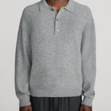 FRAME - Boiled Wool Polo Sweater