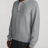 FRAME - Boiled Wool Polo Sweater