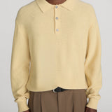 FRAME - Boiled Wool Polo Sweater