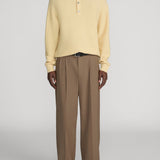 FRAME - Boiled Wool Polo Sweater