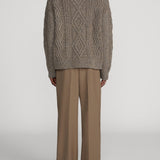 FRAME - Cable Polo Sweater