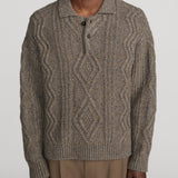 FRAME - Cable Polo Sweater