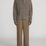 FRAME - Cable Polo Sweater
