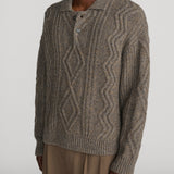 FRAME - Cable Polo Sweater