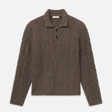 FRAME - Cable Polo Sweater
