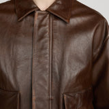 FRAME - Aviator Leather Jacket