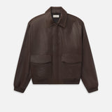 FRAME - Aviator Leather Jacket