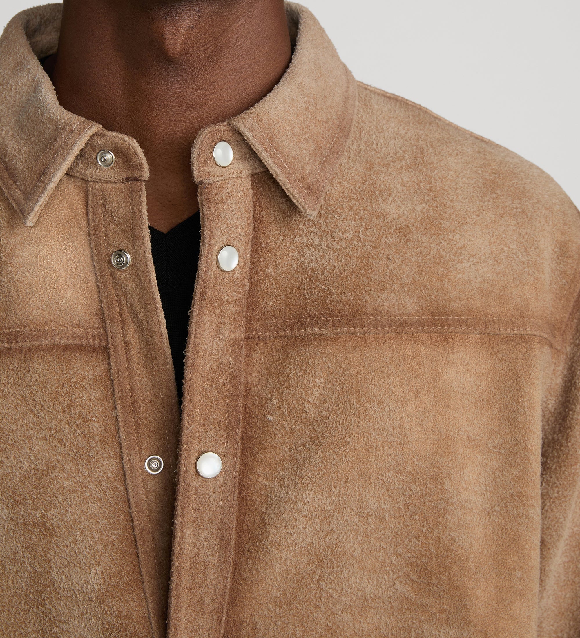 FRAME - Suede Shirt Jacket