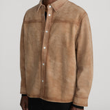 FRAME - Suede Shirt Jacket