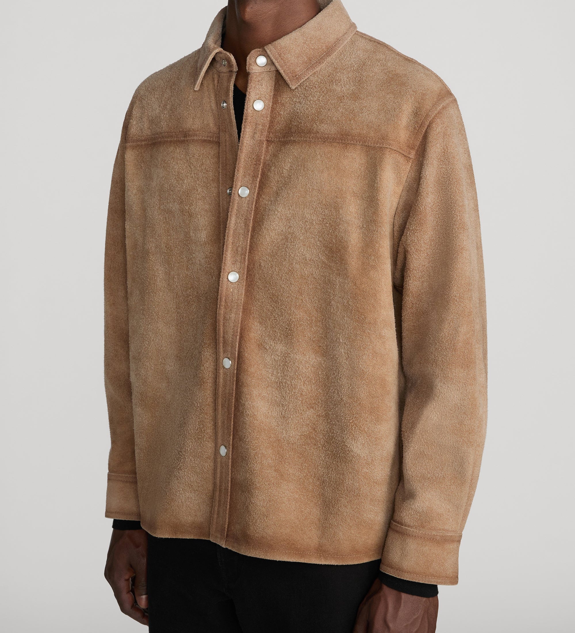 FRAME - Suede Shirt Jacket