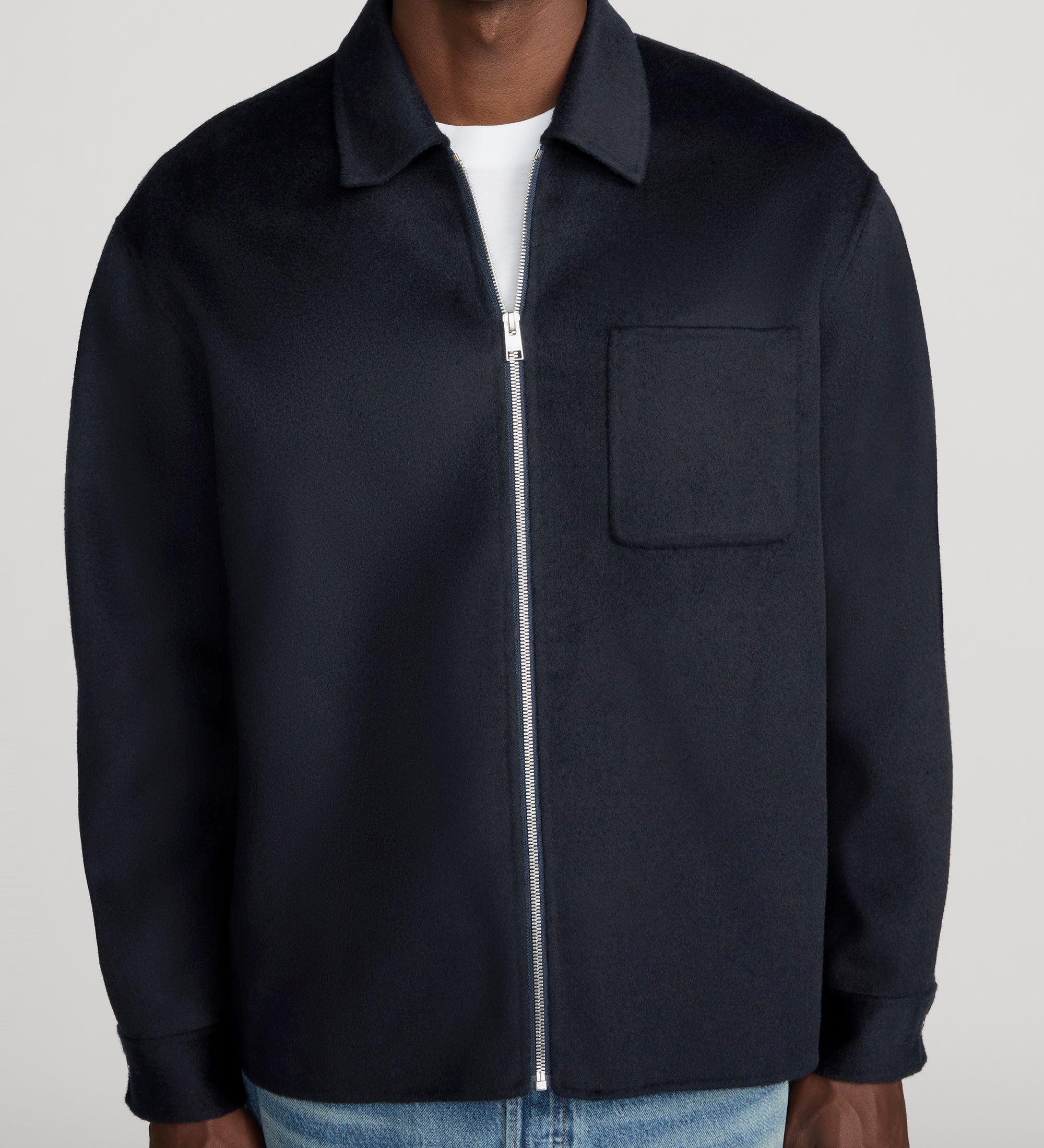FRAME - Double Face Zip Shirt Jacket