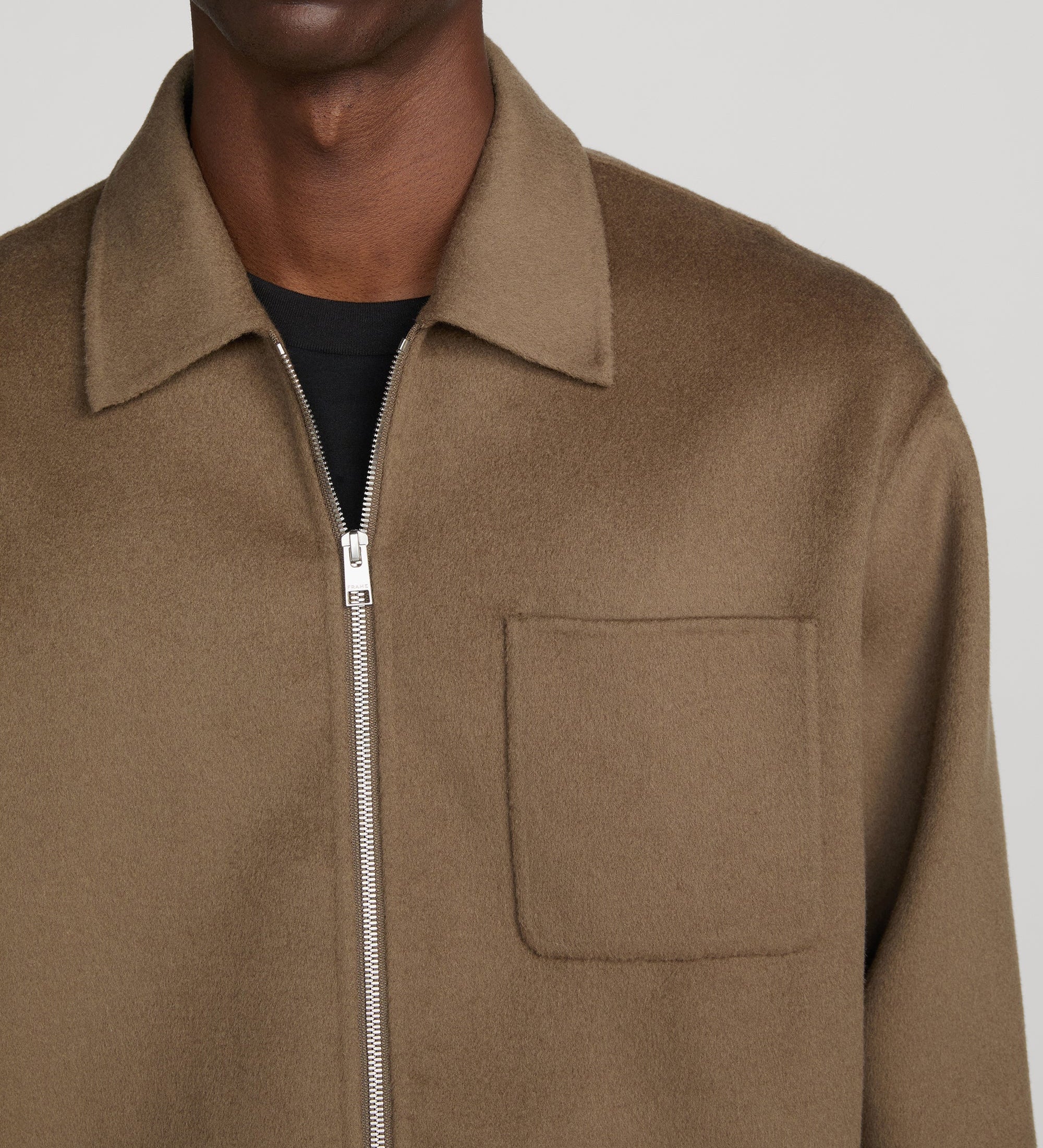 FRAME - Double Face Zip Shirt Jacket