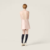 Silk and wool mini-dress