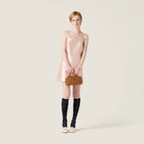 Silk and wool mini-dress