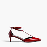 Khaite - Mia Pump in Fire Red Patent Leather