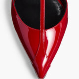 Khaite - Mia Pump in Fire Red Patent Leather