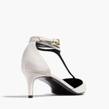 Khaite - Mia Pump in Optic White Leather