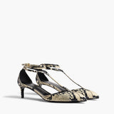 Khaite - Mia Pump in Natural Python-Embossed Leather