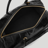 DeMellier - The Midi Stockholm Black Large Croc Effect