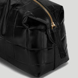 DeMellier - The Midi Stockholm Black Large Croc Effect