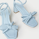 Loeffler Randall - Mikel Blue Bow Mid-Heel Sandal