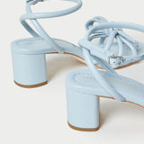 Loeffler Randall - Mikel Blue Bow Mid-Heel Sandal