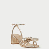 Loeffler Randall - Mikel Champagne Bow Mid-Heel Sandal