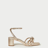 Loeffler Randall - Mikel Champagne Bow Mid-Heel Sandal