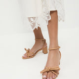 Loeffler Randall - Mikel Dune Bow Mid-Heel Sandal