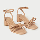 Loeffler Randall - Mikel Dune Bow Mid-Heel Sandal