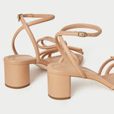 Loeffler Randall - Mikel Dune Bow Mid-Heel Sandal