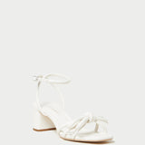 Loeffler Randall - Mikel White Bow Mid-Heel Sandal