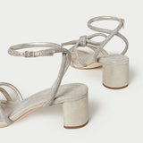 Loeffler Randall - Mikel Cappuccino Bow Mid-Heel Sandal