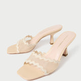 Loeffler Randall - Milena Almond Mesh Mid-Heel Mule