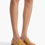 Khaite - Miles Loafer in Chestnut Ostrich