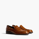 Khaite - Miles Loafer in Dark Honey Alligator