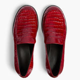 Khaite - Miles Loafer in Ruby Alligator