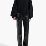 Khaite - Miles Pant in Black Leather