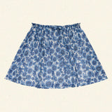 DÔEN - MILIANNE SKIRT -- BLEU SOLEIL FLEURIT