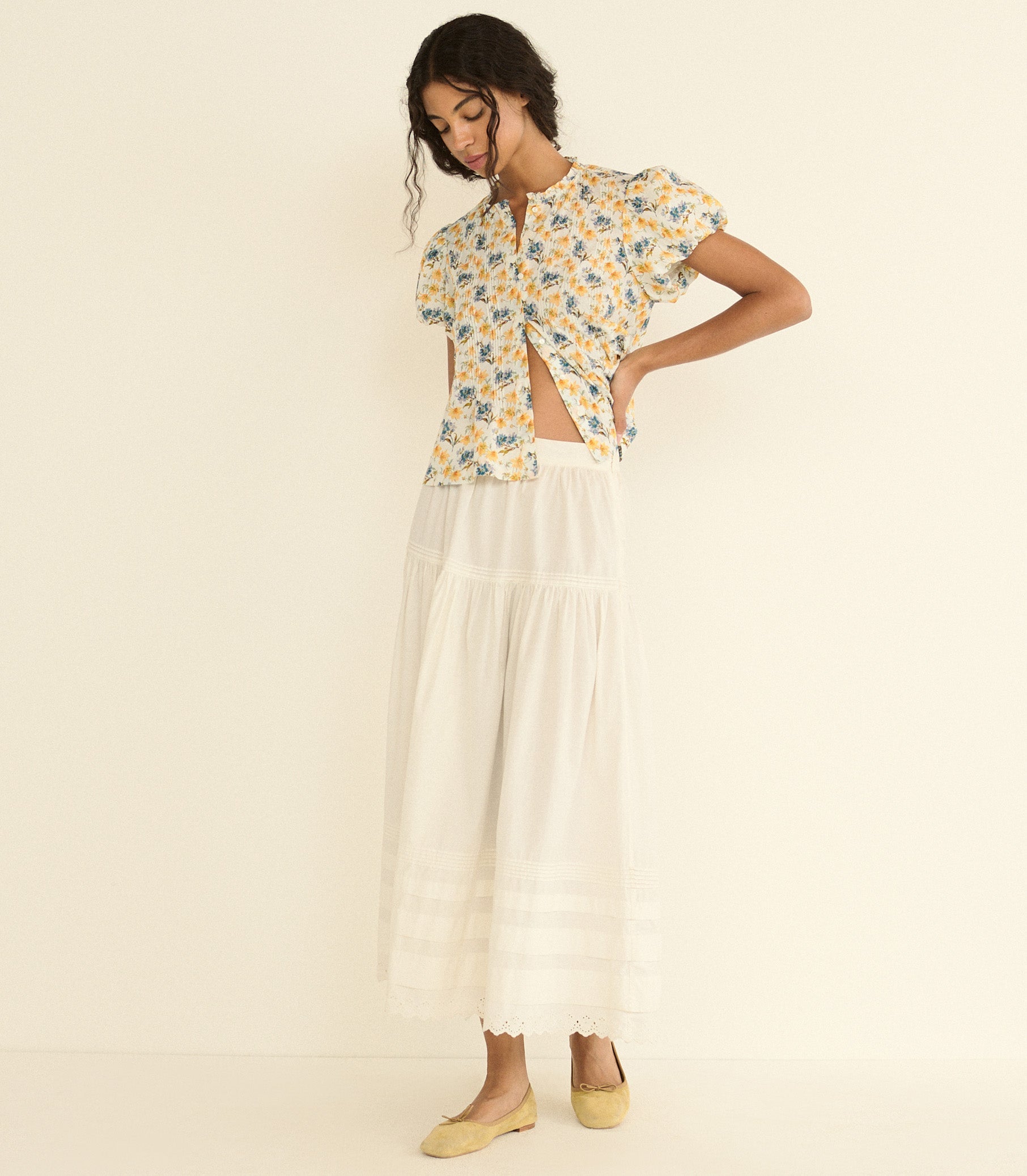 DOEN - MILLIE TOP - - NARCISSUS BLOOM
